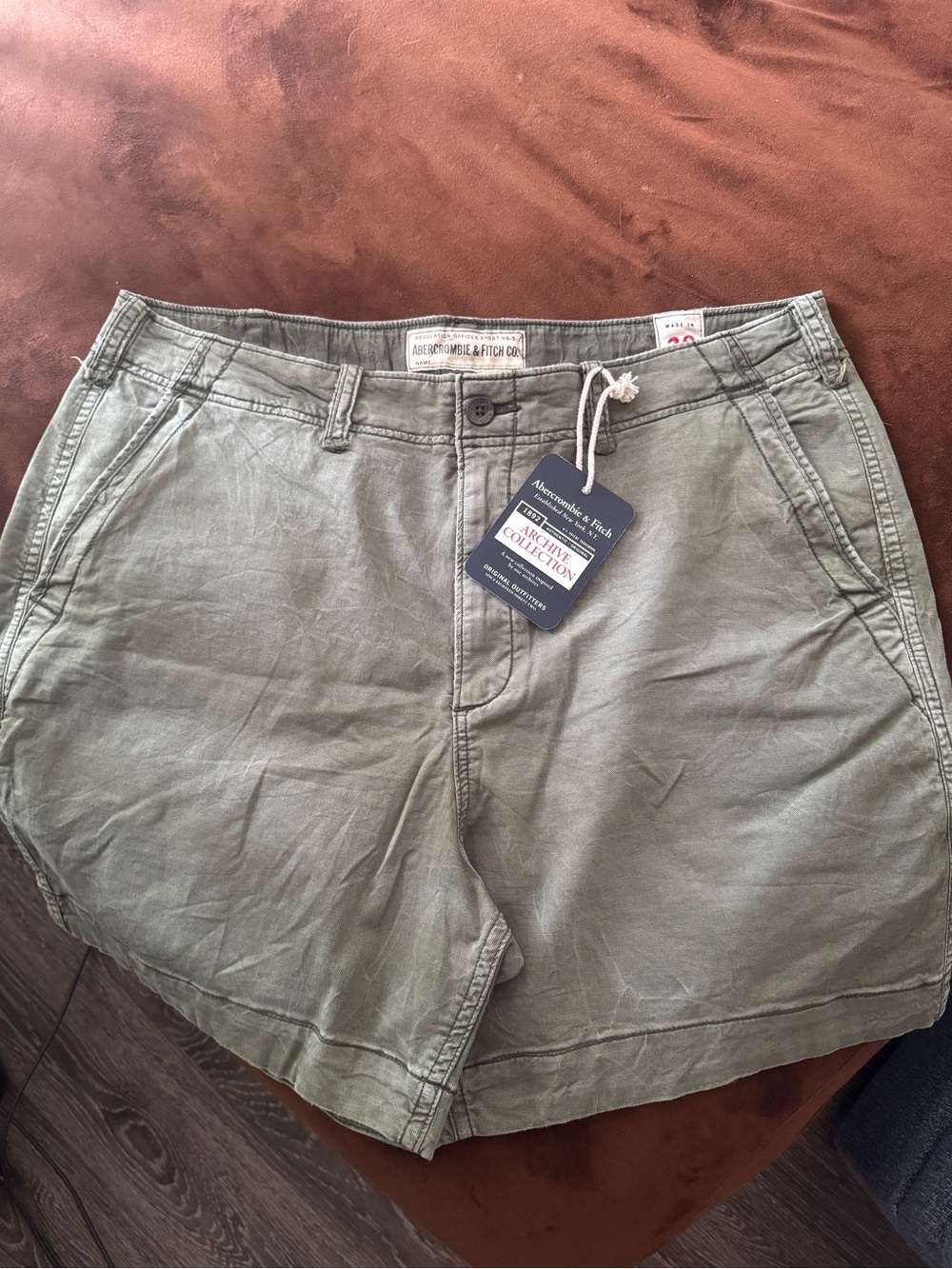 Abercrombie & Fitch Olive Green mens Shorts